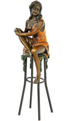 Bronze - Girl at the Bar