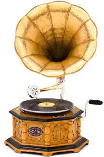 Achteck Grammophon