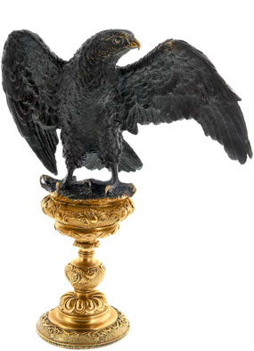 Bronzeadler auf Sockel Bronzeadler auf Sockel